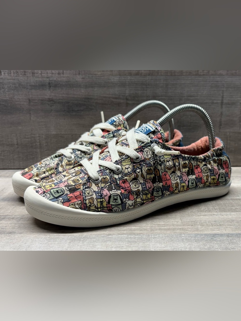 Skechers BOBS Beach Bingo Rovers Rally Dogs Womens 8 Multicolor 113036